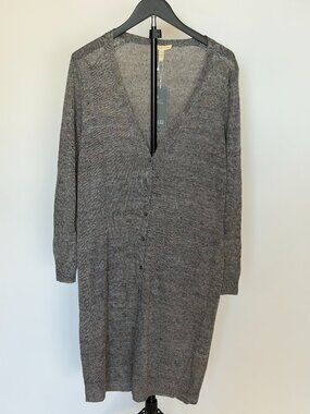 NEW Eileen Fisher Long Gray Cardigan